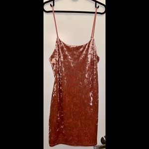 NWT Urban Outfitters Crushed Velvet Mini Dress